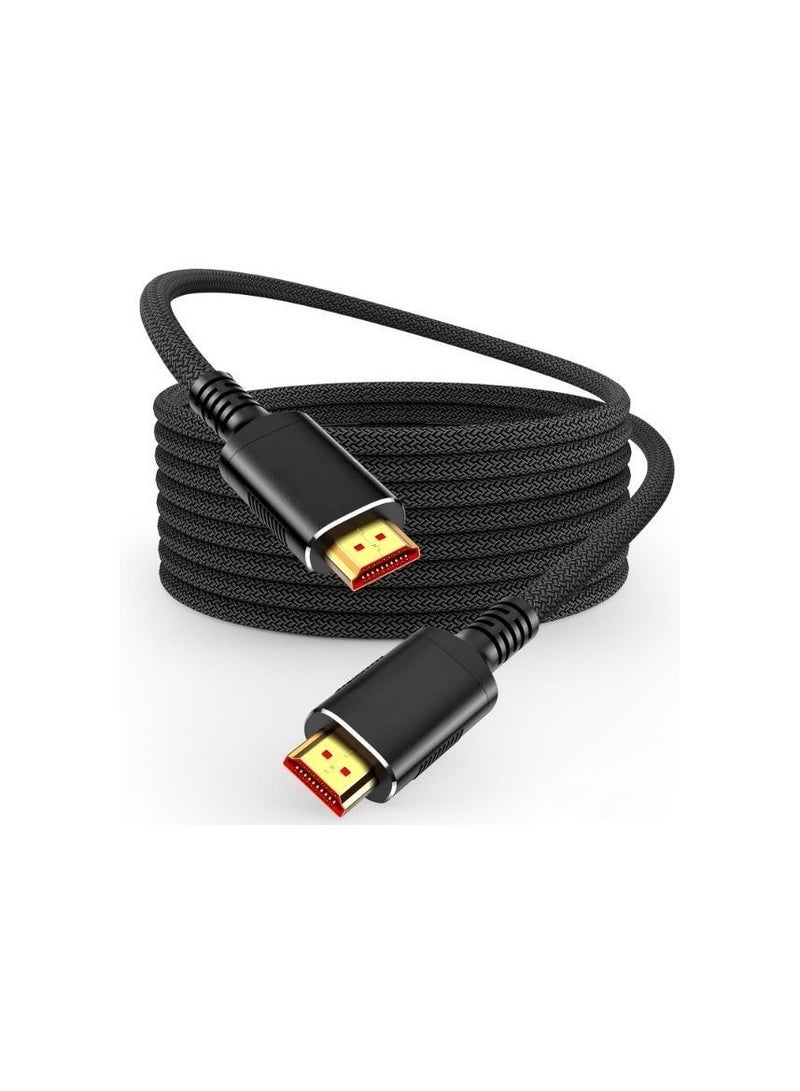 8K HDMI Fiber Optic Cable 2.1 - 65FT (20M) High Speed 48Gbps Braided Cord for 8K60 4K120 144Hz eARC HDR10 Compatible with Gaming Consoles, Smart TVs, HDTV, Blu-ray Players