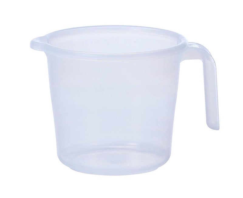 Varmora Crystal Virgin Plastic Bathroom Mug 1.5 LTR (Pack of 4) (Transparent) - Image 3