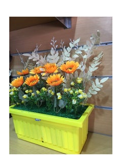 Generic Artificial plastic sunflower flower pot for decoration  - Image 2