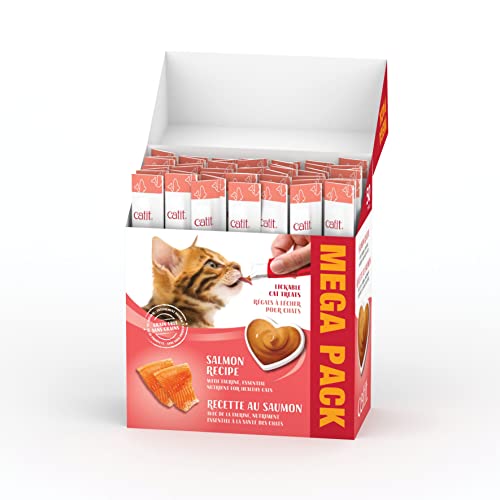 Catit Creamy Lickable Cat Treat, Healthy Cat Treat, Salmon, 50 Pack - Image 2