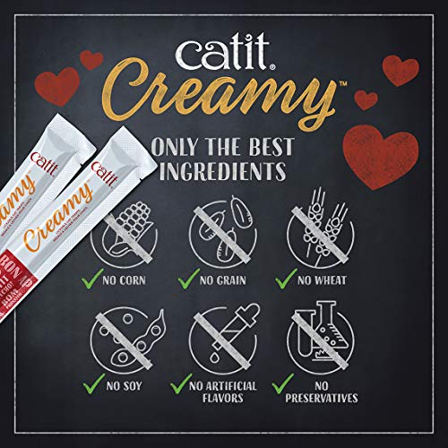 Catit Creamy Lickable Cat Treat, Healthy Cat Treat, Salmon, 50 Pack - Image 5