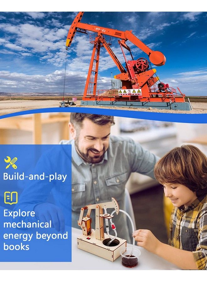 Poraxy 4 مجموعة مجموعات الساق مشاريع للسماح للأطفال أعمار 8-12 تجربة علمية مجموعة بناء الألغاز الخشبية ثلاثية الأبعاد التعليمية ألعاب البناء هدايا للأولاد والبنات من عمر 8-12 سنة - Image 4