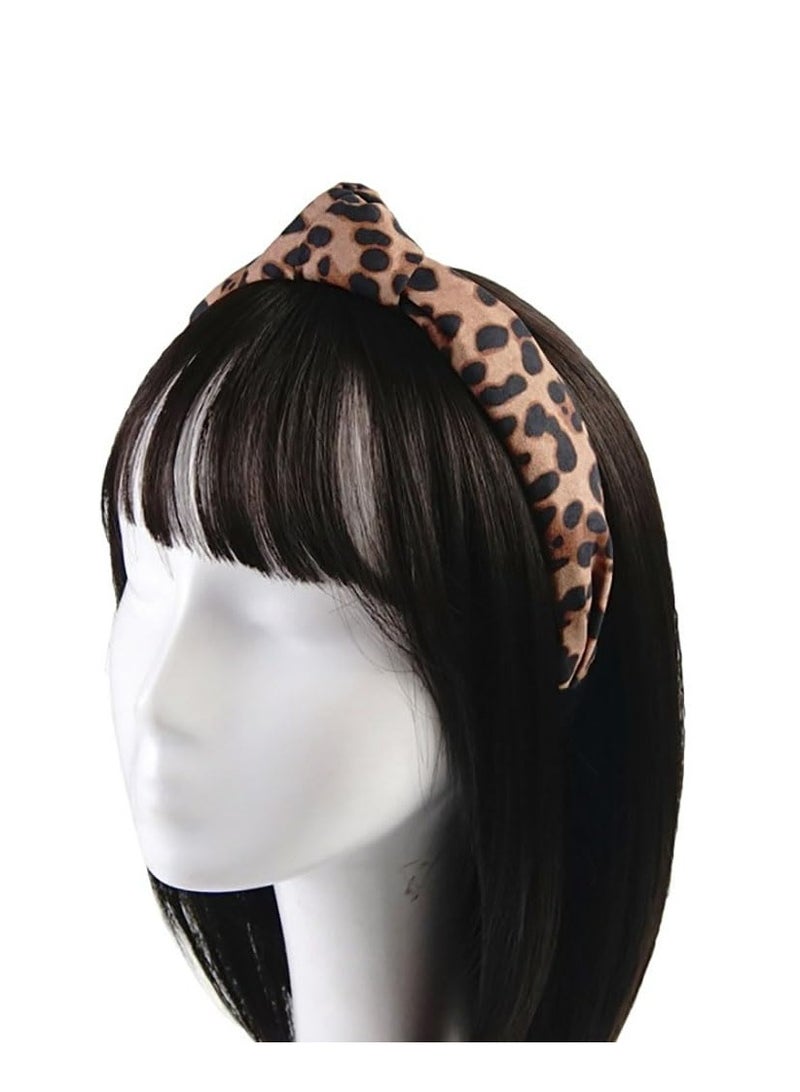 Oasisgalore Vintage Leopard Print Headband - Wide Knot Hair Accessories for Women and Girls - Image 5