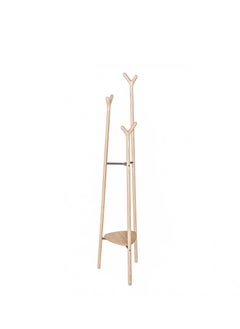 Neo Front Neo Front Vertical Wooden Coat Rack, Freestanding Living Room Coat Rack, Easy To Install, Bedroom Easy Assemble Coat Rack Tree Rack L707 (Solid Ash Wood color)  - Image 1