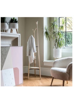 Neo Front Neo Front Vertical Wooden Coat Rack, Freestanding Living Room Coat Rack, Easy To Install, Bedroom Easy Assemble Coat Rack Tree Rack L707 (Solid Ash Wood color)  - Image 2