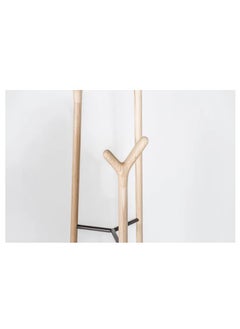 Neo Front Neo Front Vertical Wooden Coat Rack, Freestanding Living Room Coat Rack, Easy To Install, Bedroom Easy Assemble Coat Rack Tree Rack L707 (Solid Ash Wood color)  - Image 3
