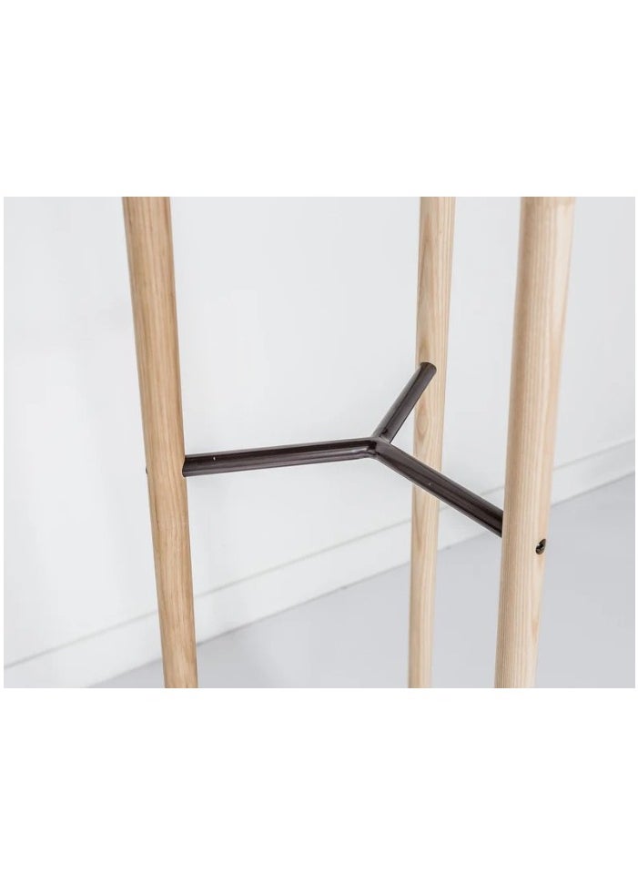 Neo Front Neo Front Vertical Wooden Coat Rack, Freestanding Living Room Coat Rack, Easy To Install, Bedroom Easy Assemble Coat Rack Tree Rack L707 (Solid Ash Wood color)  - Image 5