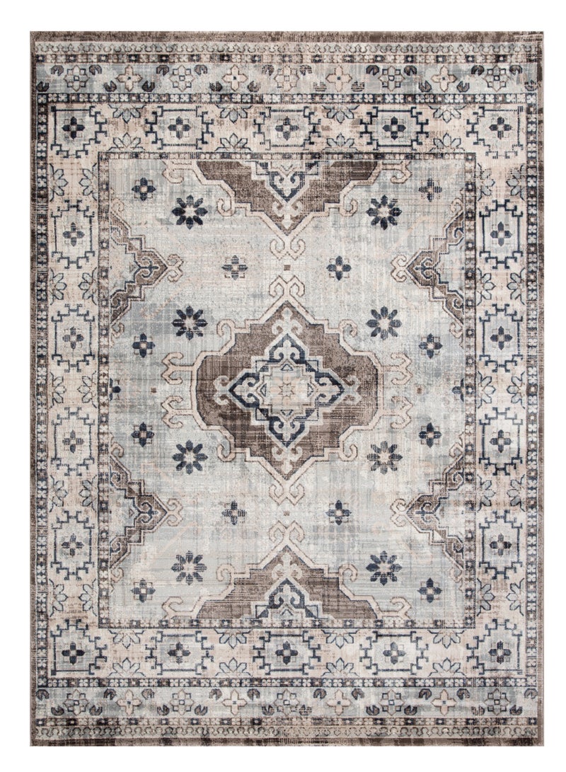 لوفت كندرا، سجادة خارجية، سجادة أريكة، سجادة معيشة، مقاس 160×220 سم، قماش، بني فاتح، صنع في مصر-5655/RN8-X - Image 3