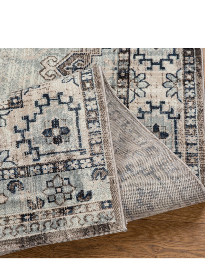 لوفت كندرا، سجادة خارجية، سجادة أريكة، سجادة معيشة، مقاس 160×220 سم، قماش، بني فاتح، صنع في مصر-5655/RN8-X - Image 2