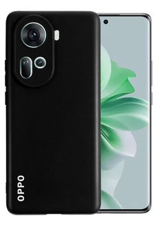 ماركة غير محددة غطاء حماية واقٍ لهاتف OPPO Reno 11 5G أسود، حافظة هاتف أصلية، مواد ترقية صديقة للبيئة وغير ضارة  - Image 1
