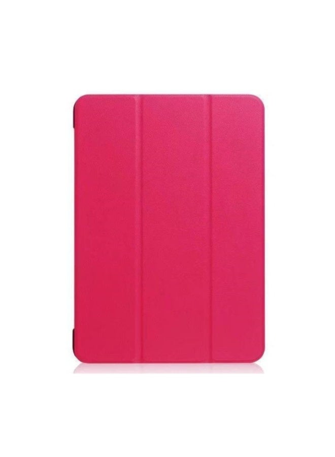 Beauenty Applies to ipad10 case three fold leather rose red