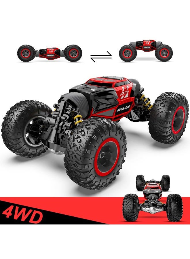 BEZGAR TD141 Remote Control Car - 1:14 Scale 4WD All-Terrains Large RC Cars for Kids, 2.4GHz Transformable Stunt Cars, Monster Truck Toys, Christmas Birthday Gifts for Boys & Girls - Image 1