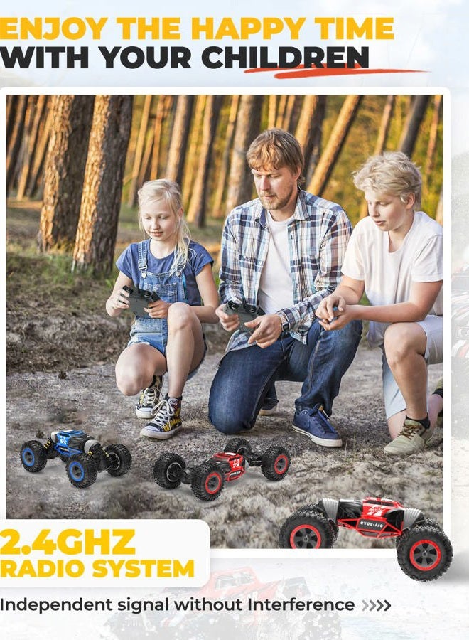 BEZGAR TD141 Remote Control Car - 1:14 Scale 4WD All-Terrains Large RC Cars for Kids, 2.4GHz Transformable Stunt Cars, Monster Truck Toys, Christmas Birthday Gifts for Boys & Girls - Image 3