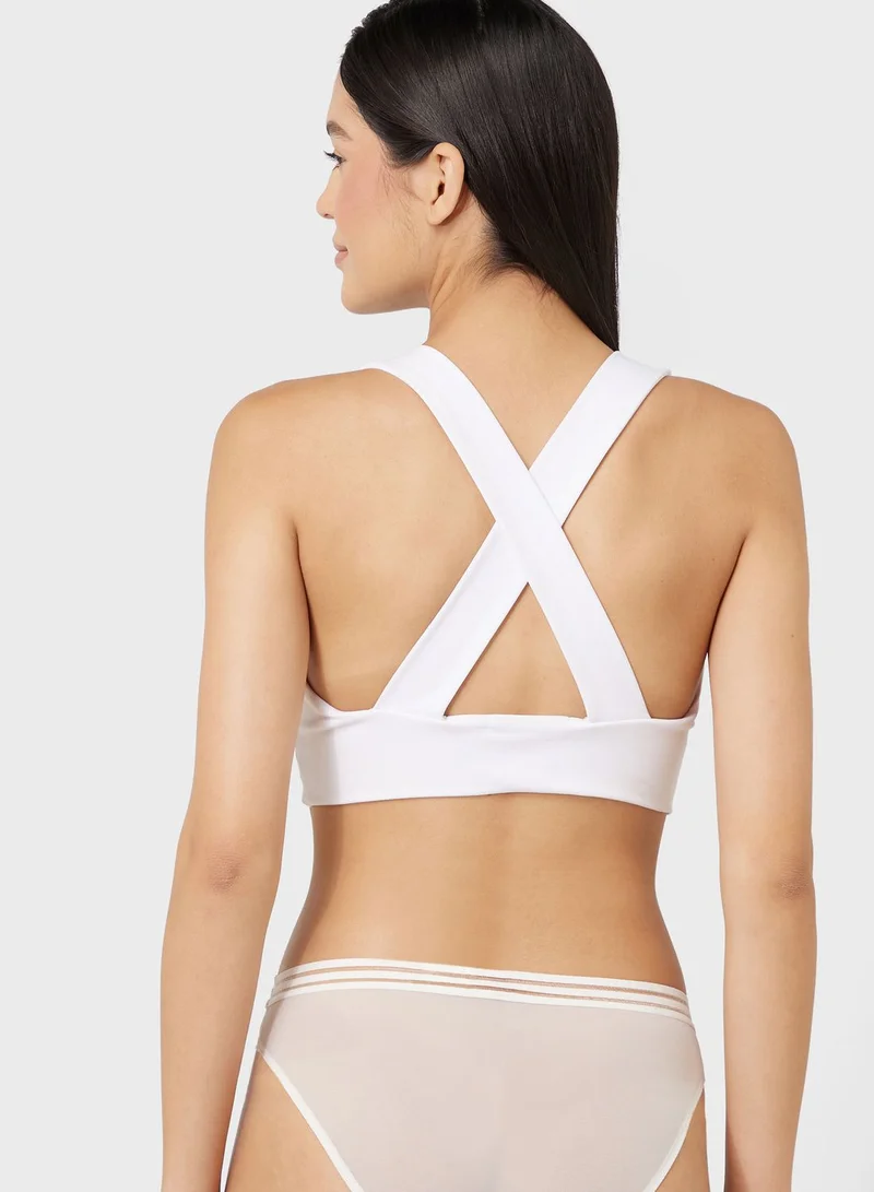 HUGO High Leg Mesh Detail Brief