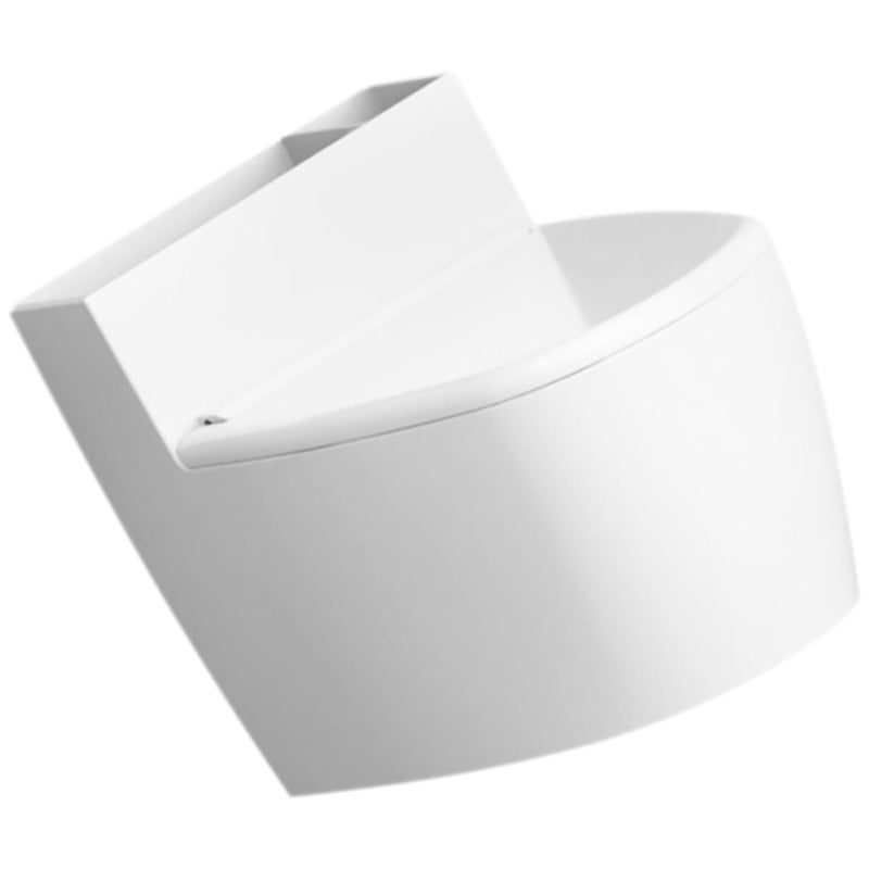 Wall Mounted Smokeless Ashtray With Lid Toilet Shape Indoor Ash Container For Bathroom - Image 2
