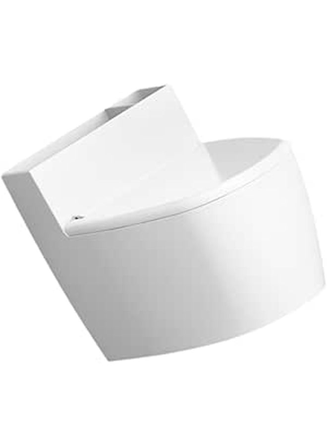 Wall Mounted Smokeless Ashtray With Lid Toilet Shape Indoor Ash Container For Bathroom - Image 1