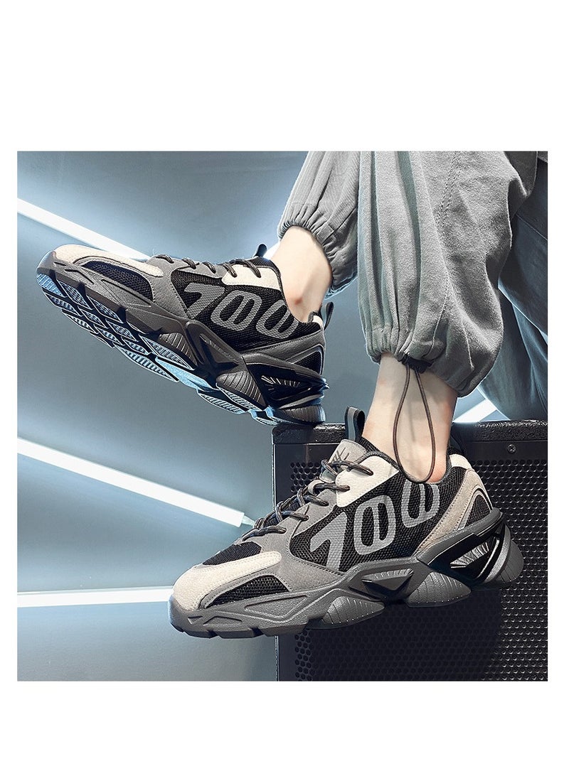 KUYING New Fashion Sports Shoes Thick Sole Trend Dad Shoes Glow Running Shoes  - Image 2