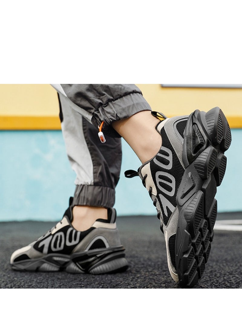 KUYING New Fashion Sports Shoes Thick Sole Trend Dad Shoes Glow Running Shoes  - Image 4
