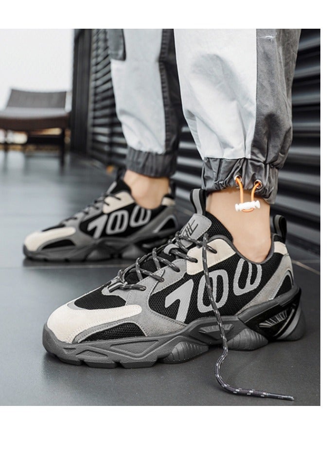 KUYING New Fashion Sports Shoes Thick Sole Trend Dad Shoes Glow Running Shoes  - Image 3