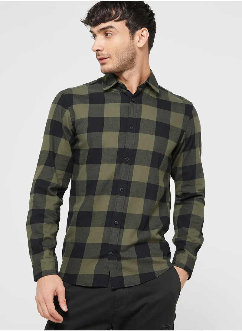 JACK & JONES Checked Slim Fit Shirt