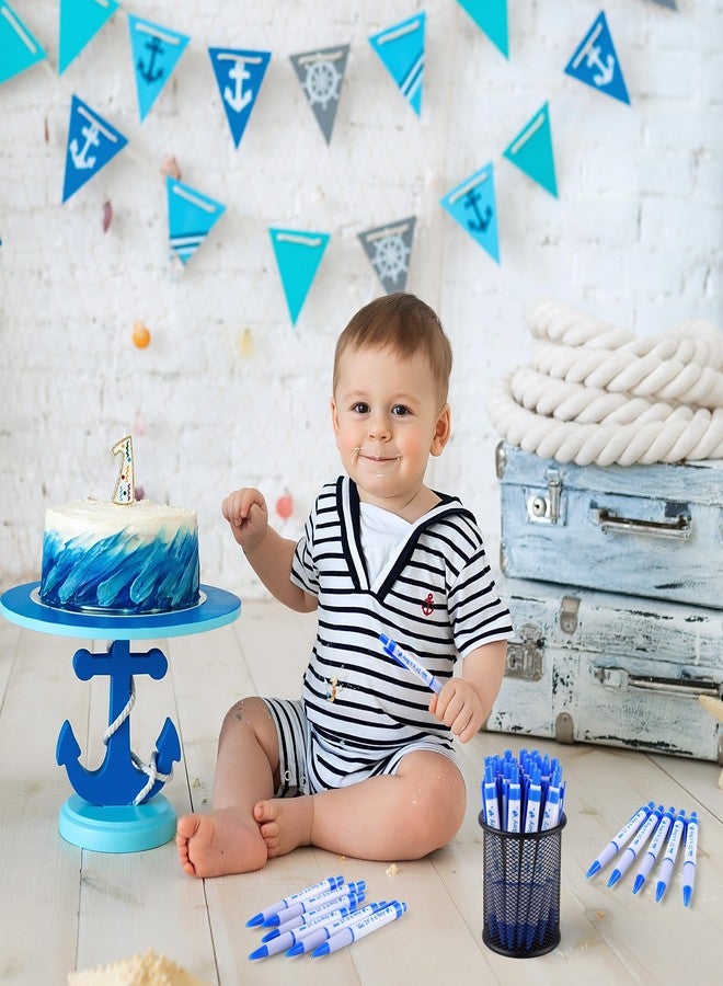 Aodaer 48 Pieces It's a Boy Baby Shower Ballpoint Pens - Blue Retractable Gel Pen With Soft Grip, Comfortable Black Ink for Party Guests Favors and Gifts - Image 5