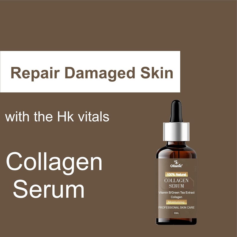 Oilanic Oilanic Natural Collagen Face Serum for Glowing Skin Pack of 3 Each 30 mlSerum for Face Hydrating and Moisturizing serum for Fine Lines and Dryness Daily Use for Smooth and Fresh Looking Skin  - Image 5