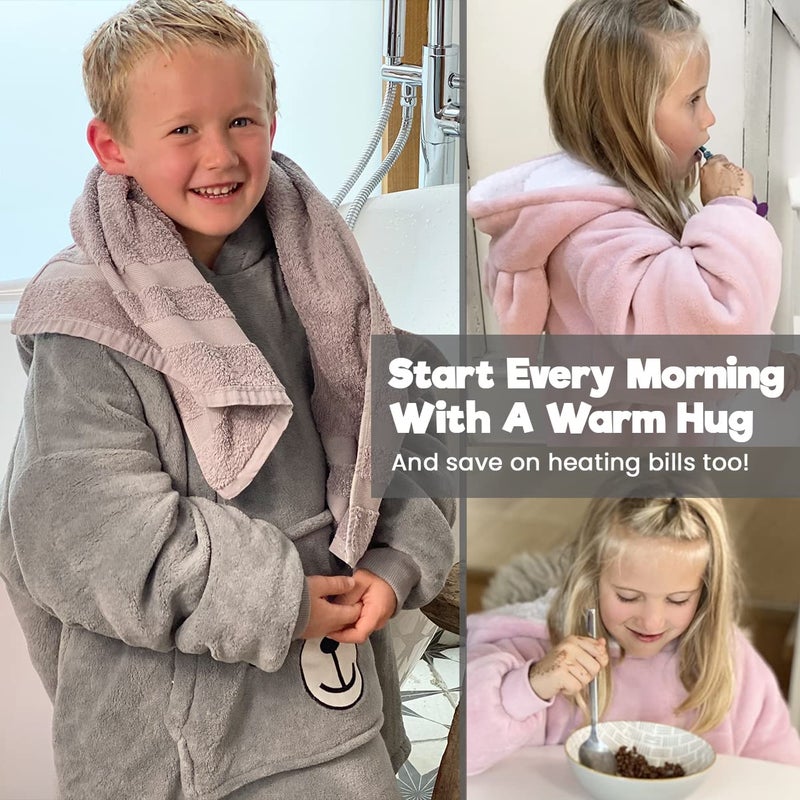 The Big Softy Wearable Animal Blanket Hoodie for Kids 3-10yr, Fun Comfy Blanket Hoodie, Hooded Blanket for Girls and Boys, Toddler (Unicorn Hoodie) - Image 5