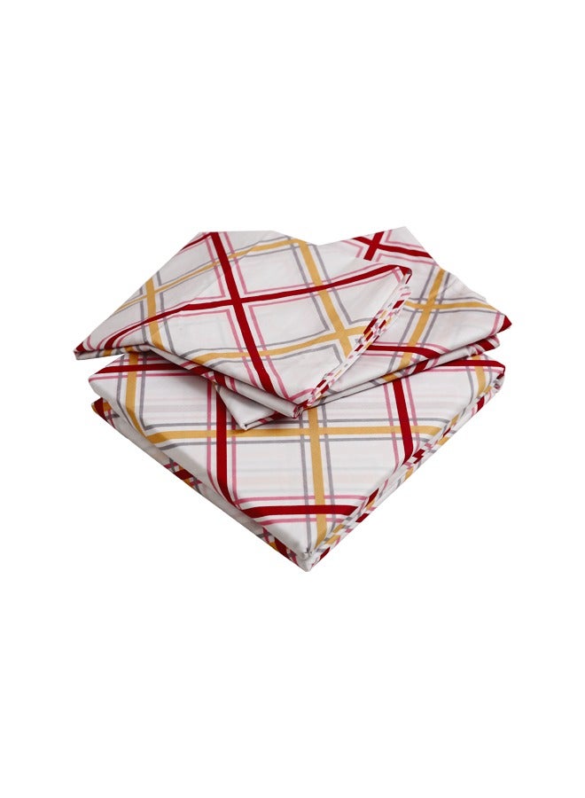 RISHAHOME 3-Pc 100% Cotton Bedsheet Set King Luxury Collection (1 Bedsheet + 2 Pillow Cases) Tide - Image 3