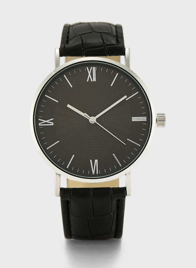Robert Wood Analogue Watch And Bracelet Gift Set