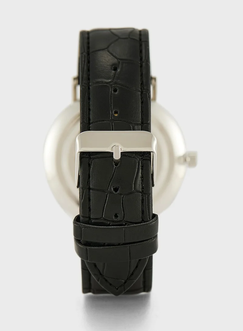 Robert Wood Analogue Watch And Bracelet Gift Set