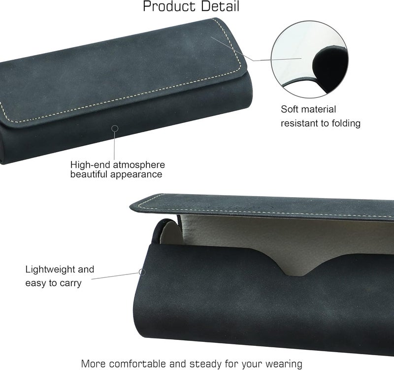 VisionGlobal Hard Shell Eyeglass Case for Eyeglasses and Sunglasses for Men/Women and Kids - Image 2