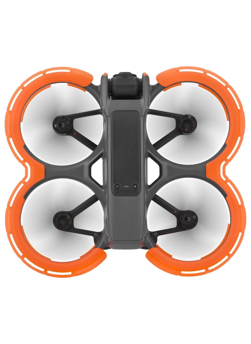VKL Avata 2 Bumper Guards Accessories, Propeller Guard Protector Gimbal Protective Anti-Collision Ring Cover for DJI Avata 2 Fly More Combo Accessories (Orange) 