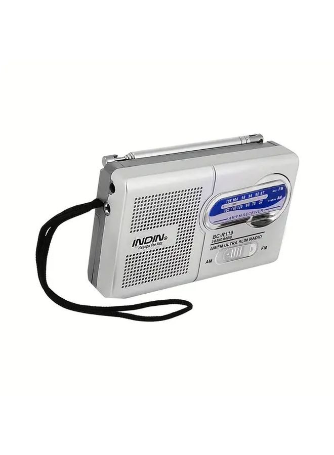 1pc Portable AM FM Radio with USB Charging 3 in 1 Function Headphone Compatibility - Image 3