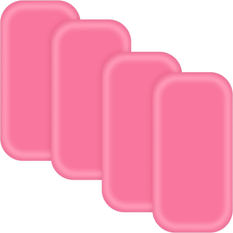 Rolybag 4Pcs Silicone Lash Pad Silicone Eyelash Extension Pad Loose False Lashes Holder Pad Lash Grafting Gasket Pallet Reusable Silicone Pad Eyelash for Women Lash Extension Supplies Tools (Pink) - Image 1