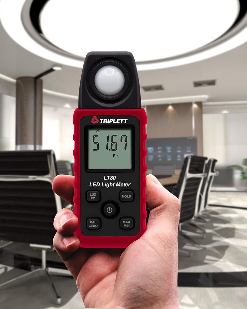 Triplett Triplett LT80 LED IlluminanceLight Meter up to 400000 Lux  40000 Fc - Image 3