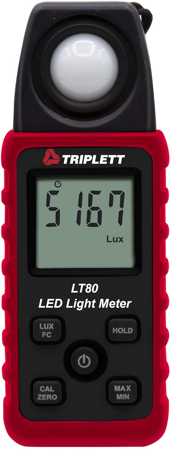 Triplett Triplett LT80 LED IlluminanceLight Meter up to 400000 Lux  40000 Fc - Image 1