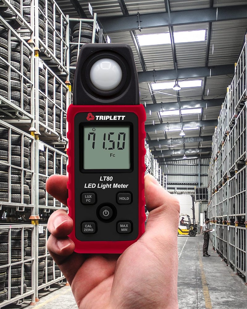 Triplett Triplett LT80 LED IlluminanceLight Meter up to 400000 Lux  40000 Fc - Image 5