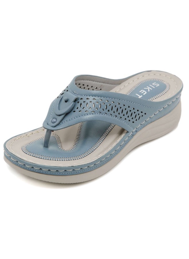 SIKETU Summer Fashion Women Comfortable Platform Sandals Casual Outdoor Slippers Wedges Shoes  - Image 1