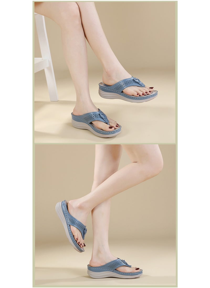 SIKETU Summer Fashion Women Comfortable Platform Sandals Casual Outdoor Slippers Wedges Shoes  - Image 3