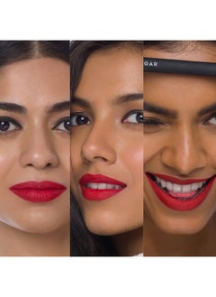 SUGAR Cosmetics Matte Attack Transferproof Lipstick - 02 Red Zeppelin (Chilli Red), Red, 2 g Moisturiser, Long Lasting, Matte Finish  - Image 4
