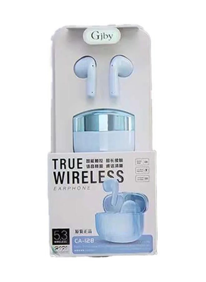 Gjby CA-128 Bluetooth 5.3 TWS Earphone/Earbuds Blue Colour - Image 1