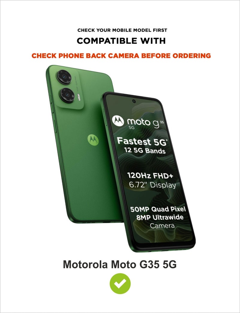 SBMS Silicone Back Cover Case for Motorola Moto G35 5G | Soft Micro-Fibre Lining Inside | Camera Protection Bump | Shockproof Back Cover Case for Motorola Moto G35 5G (Black) - Image 5