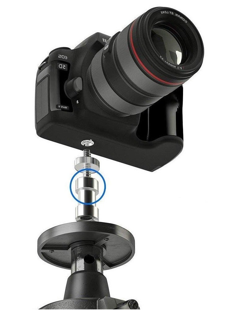 Generic - 22-Piece Camera Screw Adapter Set - 1/4" Male to 1/4" & 1/4" Male to 3/8" Male Threaded Tripod Converters for Cameras, Tripods, Monopods, Ballheads - Image 1