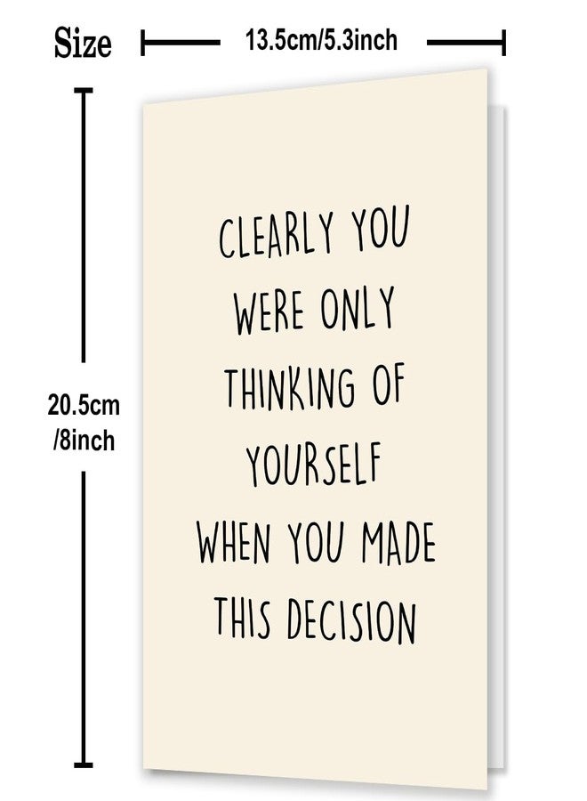 MQMRYeto Funny Going Away Card for Coworker Boss, New Job Card for Him Her, Happy Farewell Leaving Card for Men Women, Gift Idea for Colleague,When You Made This Decision - Image 2
