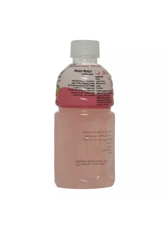 Mogu Mogu Mogu Mogu Lychee Flavour Drinking Juice Bottle- 320ml  - Image 2