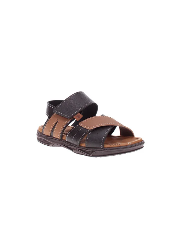 Molekinho Molekinho Boys Sandals With Back Strap Coffee | Made In Brazil