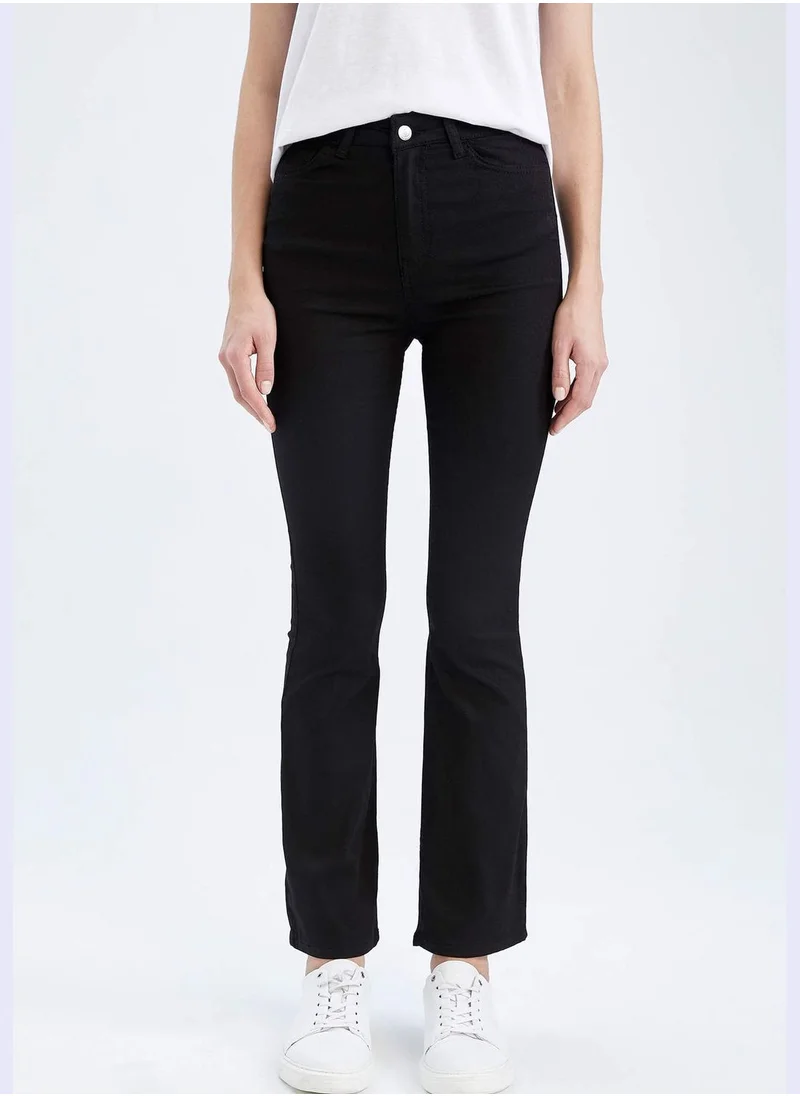 DeFacto High Waisted Gabardine Chinos