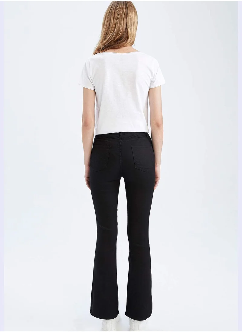 DeFacto High Waisted Gabardine Chinos