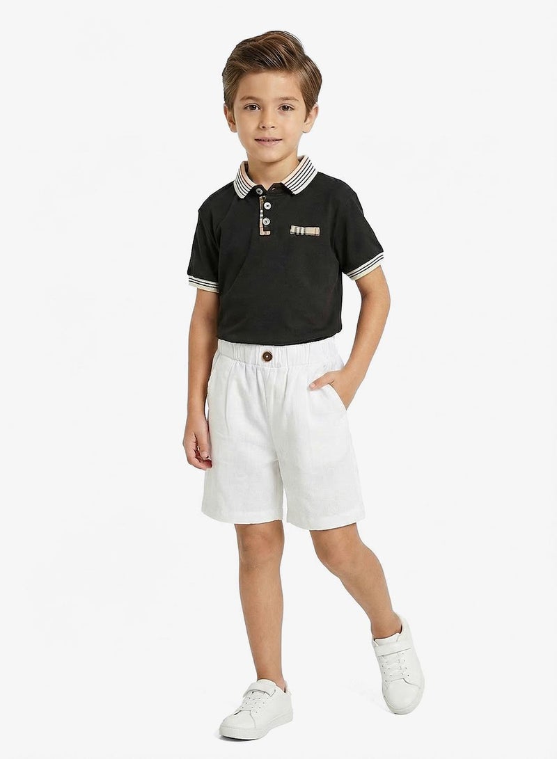 Pinata Cotton Polo Tshirt and Shorts Set - Image 1