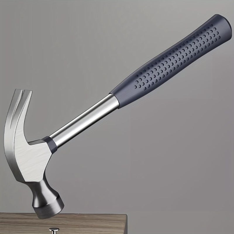Black Heavy Duty Wood Hammer with Sheep Horn Handle Shock Resistant Plastic Grip - Image 1